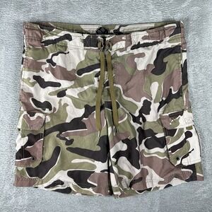 Op Swim‎ Shorts Mens Medium Camo Cargo Board Trunks Mesh Lined Y2K Surf 2000s